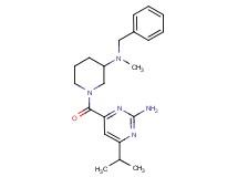 4-({3-[benzyl(methyl)amino]-1-piperidinyl}carbonyl)-6-isopropyl-2-pyrimidinamine