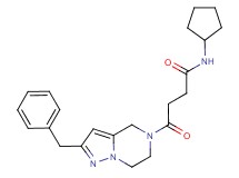 4-(2-benzyl-6,7-dihydropyrazolo[1,5-a]pyrazin-5(4H)-yl)-N-cyclopentyl-4-oxobutanamide