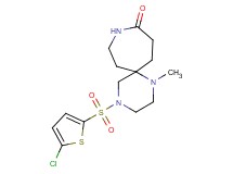 4-[(5-chloro-2-thienyl)sulfonyl]-1-methyl-1,4,9-triazaspiro[5.6]dodecan-10-one