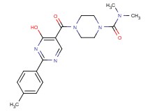 4-{[4-hydroxy-2-(4-methylphenyl)pyrimidin-5-yl]carbonyl}-N,N-dimethylpiperazine-1-carboxamide