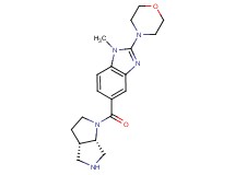 5-[rel-(3aS,6aS)-hexahydropyrrolo[3,4-b]pyrrol-1(2H)-ylcarbonyl]-1-methyl-2-(4-morpholinyl)-1H-benzimidazole dihydrochloride