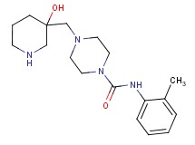 4-[(3-hydroxy-3-piperidinyl)methyl]-N-(2-methylphenyl)-1-piperazinecarboxamide dihydrochloride