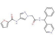 N-[1-(2-oxo-2-{[phenyl(4-pyridinyl)methyl]amino}ethyl)-1H-pyrazol-4-yl]-2-furamide