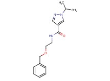 N-[2-(benzyloxy)ethyl]-1-isopropyl-1H-pyrazole-4-carboxamide
