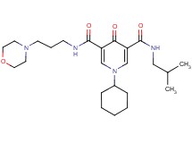 1-cyclohexyl-N-isobutyl-N'-[3-(4-morpholinyl)propyl]-4-oxo-1,4-dihydro-3,5-pyridinedicarboxamide