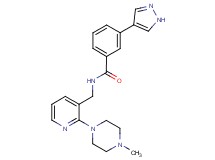 N-{[2-(4-methylpiperazin-1-yl)pyridin-3-yl]methyl}-3-(1H-pyrazol-4-yl)benzamide