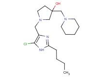 1-[(2-butyl-5-chloro-1H-imidazol-4-yl)methyl]-3-(piperidin-1-ylmethyl)pyrrolidin-3-ol