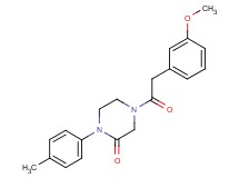 4-[(3-methoxyphenyl)acetyl]-1-(4-methylphenyl)-2-piperazinone