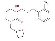 1-(cyclobutylmethyl)-3-hydroxy-3-({[(3-methyl-2-pyridinyl)methyl]amino}methyl)-2-piperidinone