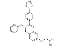 N-{4-[(2-chloro-2-propen-1-yl)oxy]benzyl}-4-(1H-pyrazol-1-yl)-N-(2-pyridinylmethyl)benzamide