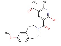 1-{6-hydroxy-5-[(7-methoxy-1,2,4,5-tetrahydro-3H-3-benzazepin-3-yl)carbonyl]-2-methyl-3-pyridinyl}ethanone