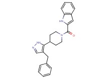 2-{[4-(4-benzyl-1H-pyrazol-5-yl)piperidin-1-yl]carbonyl}-1H-indole