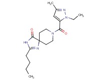 2-butyl-8-[(1-ethyl-3-methyl-1H-pyrazol-5-yl)carbonyl]-1,3,8-triazaspiro[4.5]dec-1-en-4-one