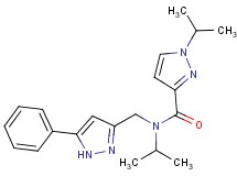 N,1-diisopropyl-N-[(5-phenyl-1H-pyrazol-3-yl)methyl]-1H-pyrazole-3-carboxamide
