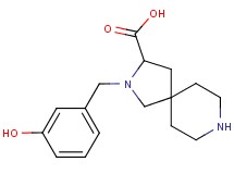 2-(3-hydroxybenzyl)-2,8-diazaspiro[4.5]decane-3-carboxylic acid