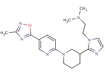 N,N-dimethyl-2-(2-{1-[5-(3-methyl-1,2,4-oxadiazol-5-yl)pyridin-2-yl]piperidin-3-yl}-1H-imidazol-1-yl)ethanamine