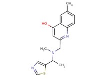 6-methyl-2-({methyl[1-(1,3-thiazol-5-yl)ethyl]amino}methyl)quinolin-4-ol