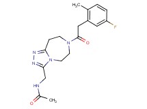 N-({7-[2-(5-fluoro-2-methylphenyl)acetyl]-6,7,8,9-tetrahydro-5H-[1,2,4]triazolo[4,3-d][1,4]diazepin-3-yl}methyl)acetamide