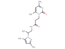 3-(4,6-dimethyl-2-oxopyrimidin-1(2H)-yl)-N-[2-(3,5-dimethyl-1H-pyrazol-1-yl)propyl]propanamide