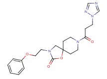 3-(2-phenoxyethyl)-8-[3-(1H-1,2,4-triazol-1-yl)propanoyl]-1-oxa-3,8-diazaspiro[4.5]decan-2-one