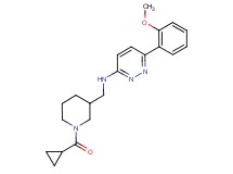 N-{[1-(cyclopropylcarbonyl)piperidin-3-yl]methyl}-6-(2-methoxyphenyl)pyridazin-3-amine