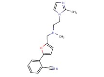2-[5-({methyl[2-(2-methyl-1H-imidazol-1-yl)ethyl]amino}methyl)-2-furyl]benzonitrile