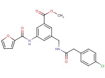 methyl 3-({[(4-chlorophenyl)acetyl]amino}methyl)-5-(2-furoylamino)benzoate