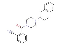 2-{[4-(1,2,3,4-tetrahydro-2-naphthalenyl)-1-piperazinyl]carbonyl}benzonitrile