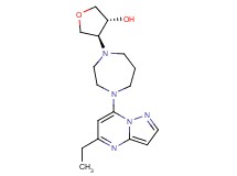 (3R*,4S*)-4-[4-(5-ethylpyrazolo[1,5-a]pyrimidin-7-yl)-1,4-diazepan-1-yl]tetrahydrofuran-3-ol