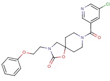8-[(5-chloropyridin-3-yl)carbonyl]-3-(2-phenoxyethyl)-1-oxa-3,8-diazaspiro[4.5]decan-2-one