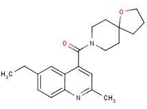6-ethyl-2-methyl-4-(1-oxa-8-azaspiro[4.5]dec-8-ylcarbonyl)quinoline