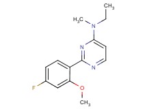 N-ethyl-2-(4-fluoro-2-methoxyphenyl)-N-methylpyrimidin-4-amine