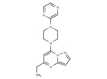 5-ethyl-7-[4-(2-pyrazinyl)-1-piperazinyl]pyrazolo[1,5-a]pyrimidine