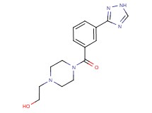 2-{4-[3-(1H-1,2,4-triazol-3-yl)benzoyl]piperazin-1-yl}ethanol