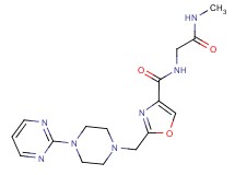 N-[2-(methylamino)-2-oxoethyl]-2-[(4-pyrimidin-2-ylpiperazin-1-yl)methyl]-1,3-oxazole-4-carboxamide