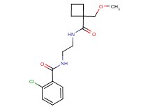2-chloro-N-[2-({[1-(methoxymethyl)cyclobutyl]carbonyl}amino)ethyl]benzamide