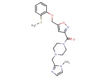 1-[(1-methyl-1H-imidazol-2-yl)methyl]-4-[(5-{[2-(methylthio)phenoxy]methyl}-3-isoxazolyl)carbonyl]piperazine