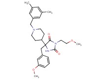 5-[1-(3,5-dimethylbenzyl)-4-piperidinyl]-5-(3-methoxybenzyl)-3-(2-methoxyethyl)-2,4-imidazolidinedione