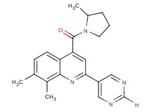 7,8-dimethyl-4-[(2-methylpyrrolidin-1-yl)carbonyl]-2-pyrimidin-5-ylquinoline