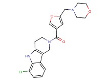 6-chloro-2-[5-(4-morpholinylmethyl)-3-furoyl]-2,3,4,5-tetrahydro-1H-pyrido[4,3-b]indole