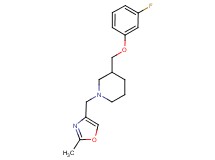 3-[(3-fluorophenoxy)methyl]-1-[(2-methyl-1,3-oxazol-4-yl)methyl]piperidine