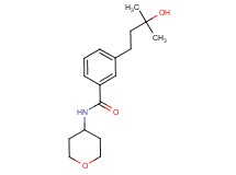 3-(3-hydroxy-3-methylbutyl)-N-(tetrahydro-2H-pyran-4-yl)benzamide