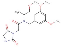 N-(3,5-dimethoxybenzyl)-2-(2,5-dioxoimidazolidin-1-yl)-N-(2-methoxy-1-methylethyl)acetamide