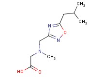 [[(5-isobutyl-1,2,4-oxadiazol-3-yl)methyl](methyl)amino]acetic acid