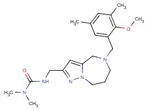 N'-{[5-(2-methoxy-3,5-dimethylbenzyl)-5,6,7,8-tetrahydro-4H-pyrazolo[1,5-a][1,4]diazepin-2-yl]methyl}-N,N-dimethylurea