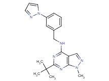 6-tert-butyl-1-methyl-N-[3-(1H-pyrazol-1-yl)benzyl]-1H-pyrazolo[3,4-d]pyrimidin-4-amine