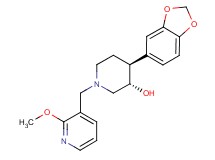 (3S*,4S*)-4-(1,3-benzodioxol-5-yl)-1-[(2-methoxypyridin-3-yl)methyl]piperidin-3-ol