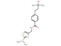 N-{[2-(dimethylamino)-1,3-thiazol-4-yl]methyl}-4-(3-hydroxy-3-methylbutyl)benzamide