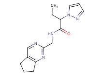 N-(6,7-dihydro-5H-cyclopenta[d]pyrimidin-2-ylmethyl)-2-(1H-pyrazol-1-yl)butanamide