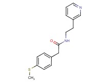 2-[4-(methylthio)phenyl]-N-(2-pyridin-3-ylethyl)acetamide